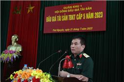 Quân khu tổ chức đấu giá tài sản trang bị kỹ thuật cấp 5